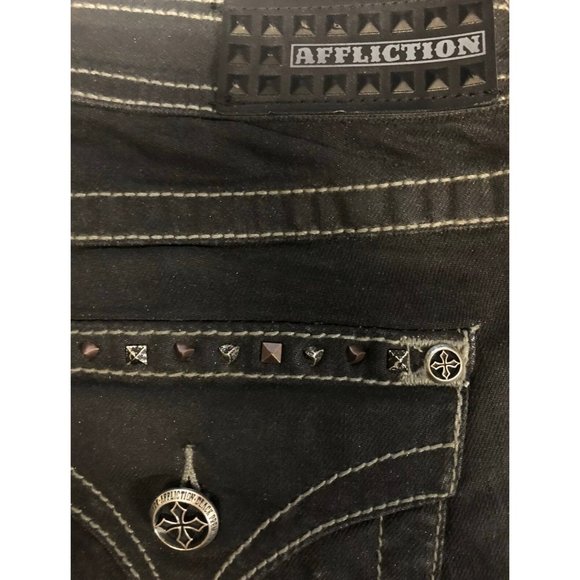 AFFLICTION Women's Denim Jeans RAQUEL STANDARD CT - Picture 9 of 9